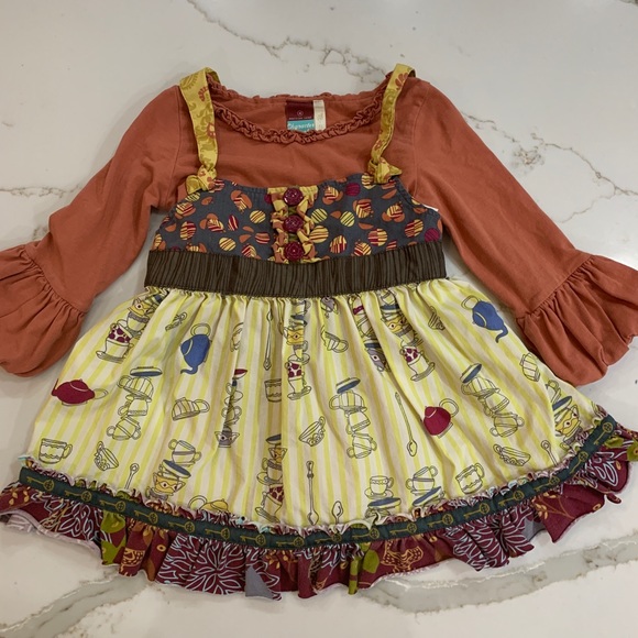 🎉SOLD🎉Matilda Jane Sz 4 Character Count Knot Top - Picture 2 of 8